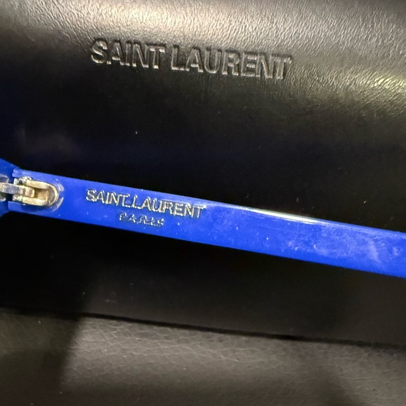 Authentic Blue Saint Laurent Mirrored Sunglasses main image 4